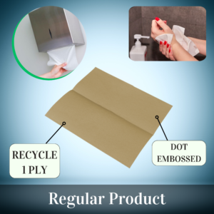 Single-Fold Paper Hand Towel Recycle Brown