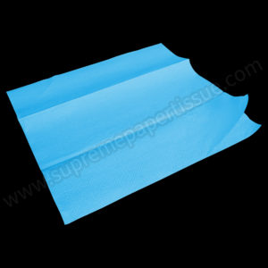 Quilted 2Ply Slimline Paper Hand Towel Recycle Blue